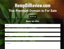 Tablet Screenshot of hempoilreview.com